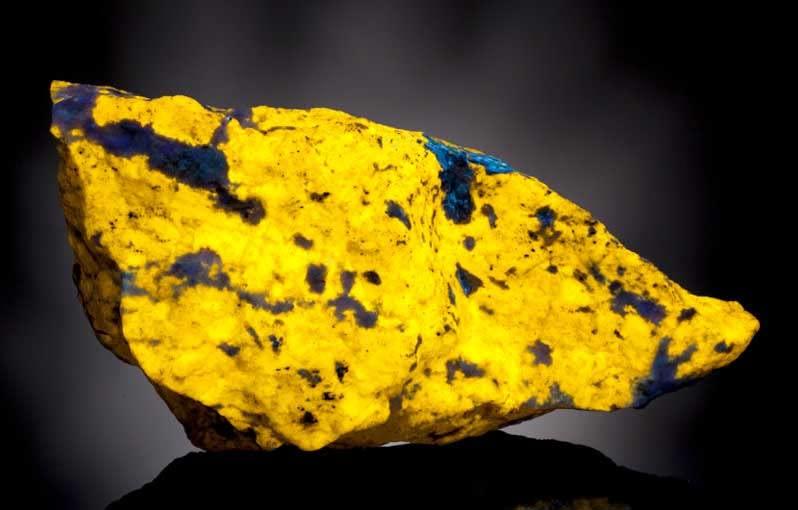 SCIENCE ミニ鉱物標本 蛍光鉱物「ウェルネル石（ヴェルネル石）ウェルネライト Wernerite 産地：Canada」サムネイル・ボックス(約4cm角)入り