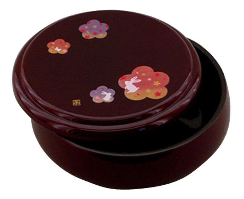 樂天商城 - 中西工芸(Nakanishi-kougei) 菓子器 溜 宴うさぎ 21cm 0094006