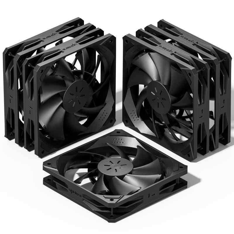 Novonest PCケースファン 120mm 静音 高性能 冷却ファン 薄型 RGB ファン ledファン PC パーツ ファン 黒枠 白枠