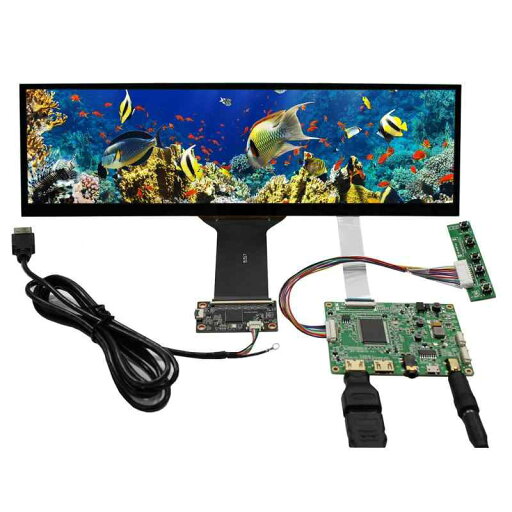 VSDISPLAY 12.6インチ タッチパネル ディスプレイ HDMI 解像度 1920x515 細長液晶 VSDISPLAY 12.6インチ タッチパネル ディスプレイ HDMI 解像度 1920x515 細長液晶