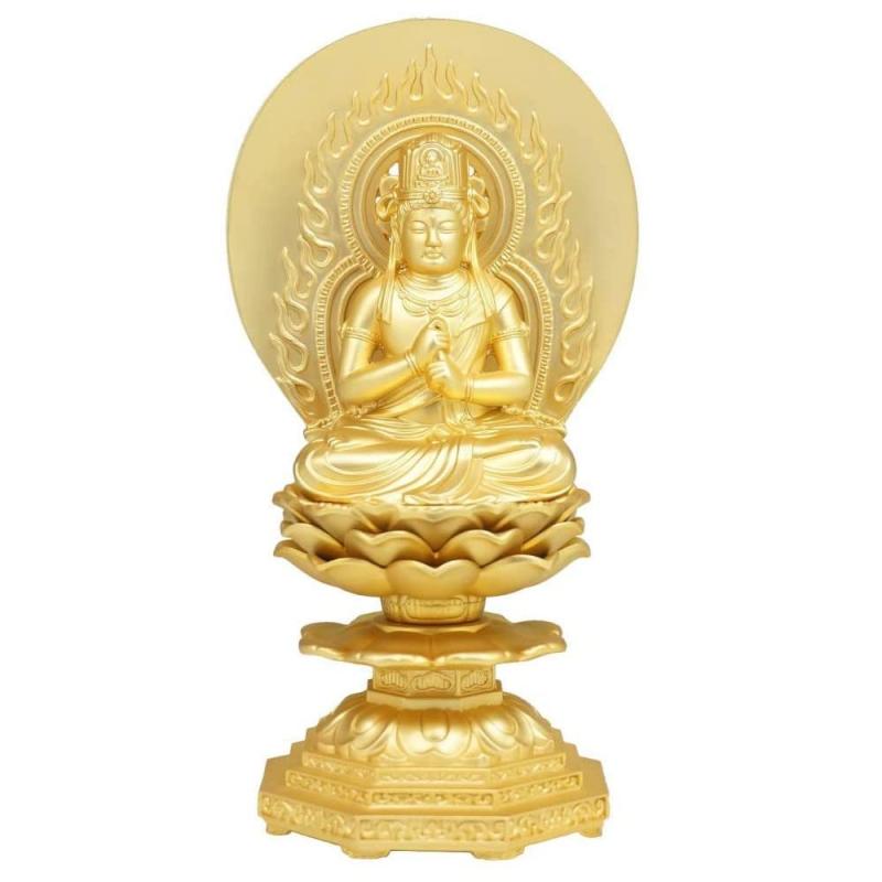 大日如来座像 金鍍金仕上 合金製 [仏像]