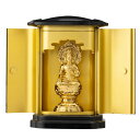 仏像 虚空蔵菩薩(純金メッキ) PC厨子入り 仏師:渡辺景秋 原型_(丑・寅年生まれ)干支 十二支 守護本尊 高岡銅器 (こくうぞうぼさつpcZ