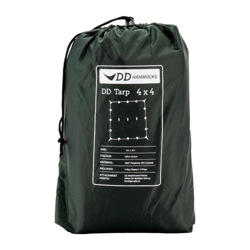 DD Hammocks タープ 4X4 正方形 (Olive green) [並行輸入品]