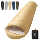 寝袋 冬用 シュラフ 【ショルダーウォーマー付・230T防水】 CAMDOOR 多機能 シュラフ 1.8kg 2.2kg マミー型 快適温度‐11-25℃耐寒 コンパクト収納 保温性高い 登山 車中泊 避難用 アウトドア用 キ