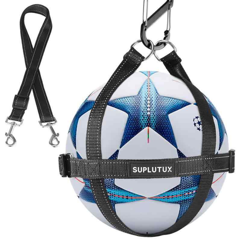 SuplutuX サッカーボール ネット サッカー ボールネット ボール バッグ サッカーボール入れ 袋 収納 ネット リュック & 自転車取付 調節可能 大人 小学生向け