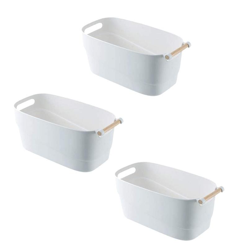 収納ボックス Binbinjoy 収納ケース ポリプロピレン 収納バスケット 収納カゴ 取っ手付き プラスチック..