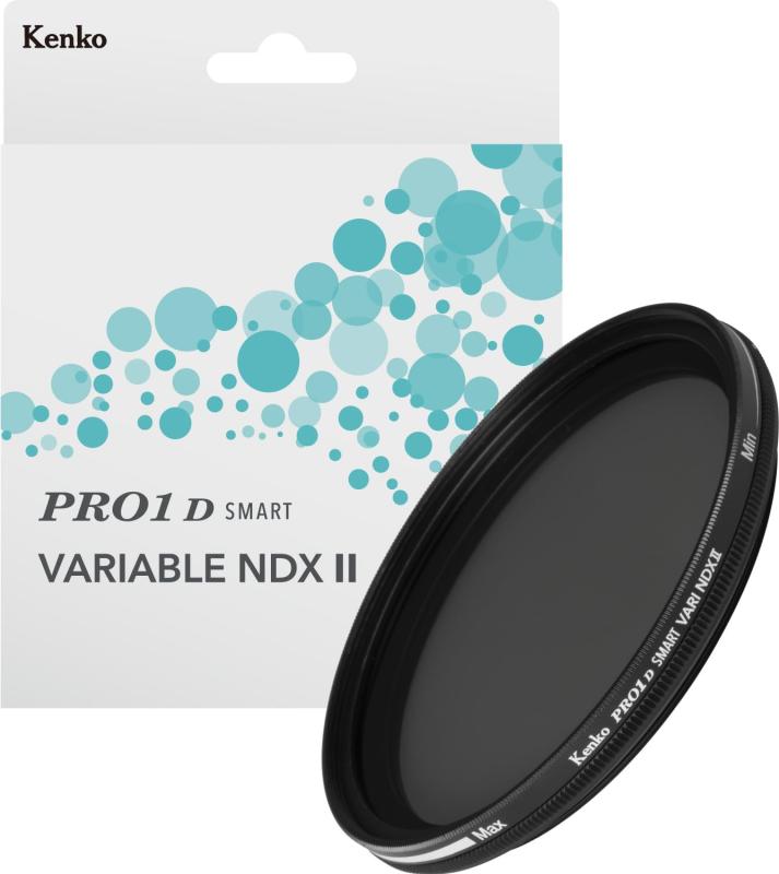 ケンコー(Kenko) 可変NDフィルター PRO1D smart バリアブル NDX II 82mm ND3~32 X状ムラなし ND3~450無段階調整 撥水・撥油コーティング 日本製 0