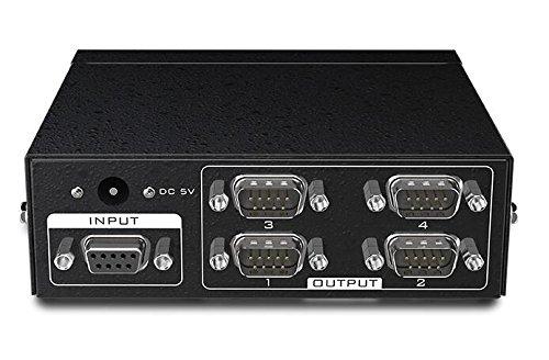 ES-tune リバースシリアル分配器 RS-232C マニュアルシェアスイッチ リバーススプリッターボックス 双方向入出力 カスケード接続可能
