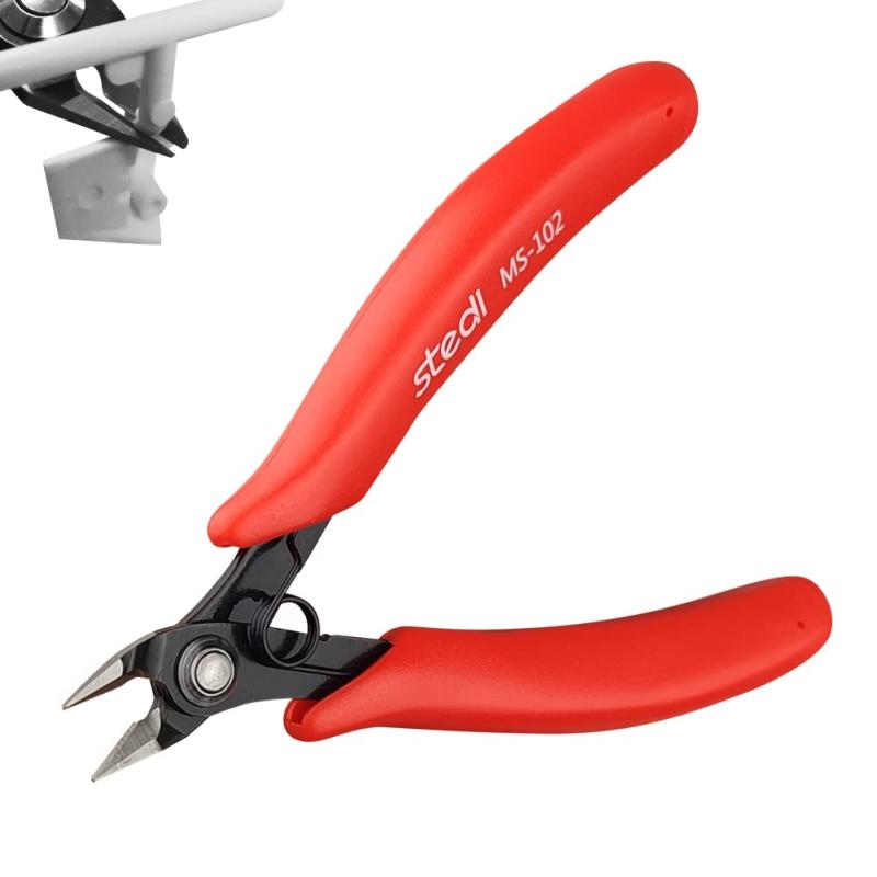 【送料無料】薄刃プラニッパー 極薄刃 片刃ニッパー プラモデル用工具 DIY手作りプラモ ガンプラ (青)…