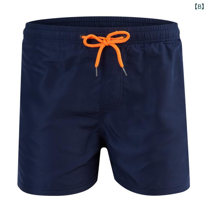 pure blissのビーチショーツ メンズ レディース 夏 ビーチ スポーツ 短パン ハーフパンツ インナーネット 3分丈 ルーズ 大きめ ストレート ポリエステル 合成繊維 伸縮性 ベーシック 無地｜アングル2
