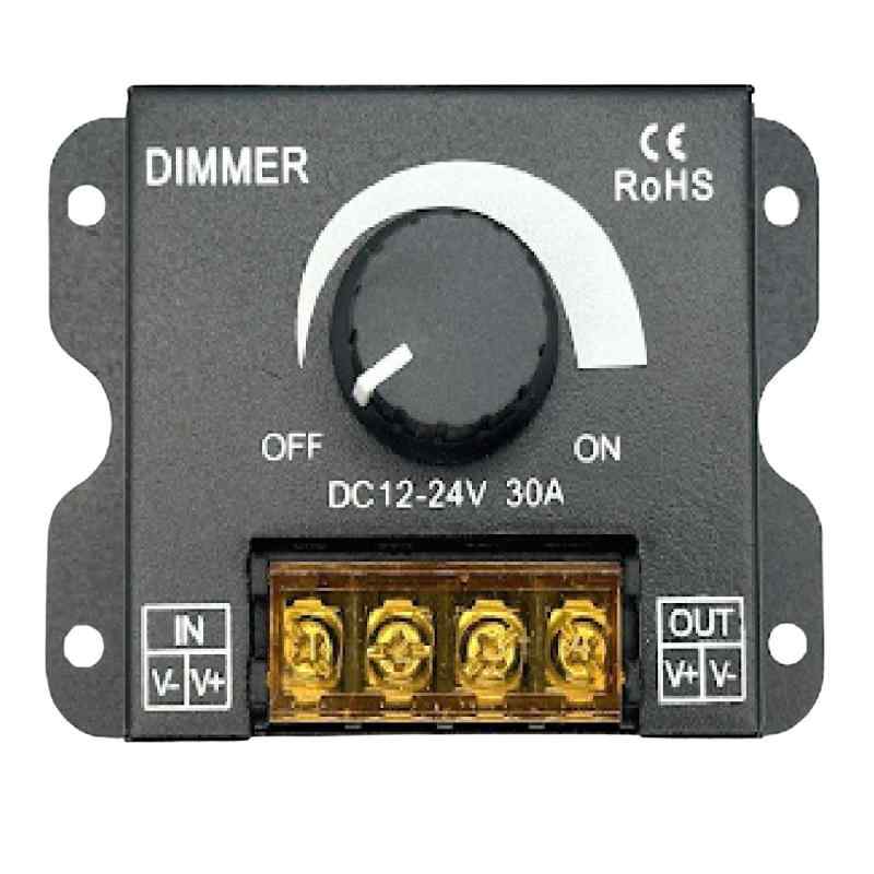 Middle Dimmer Controllers - HTharros LED調光器 調光スイッチ 調光器 DC12-24V 30A ディマースイッチ ボリューム式 無段階調整 照明調光コントローラー フタ有り
