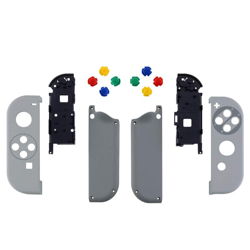 樂天商城 - eXtremeRate ジョイコン用レトロデザイン交換シェル（ジョイコン本体は付属されません）スイッチjoyconとスイッチOLEDモデルに対応用ハンドヘルドコントローラーハウジングケース、フルセッ