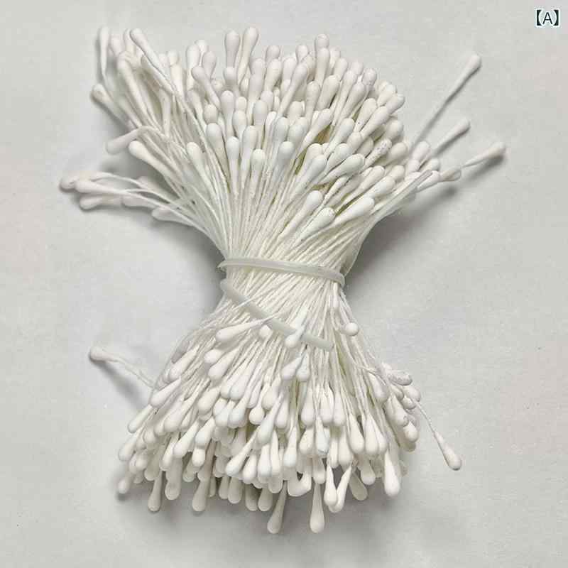 ヘアアクセサリー 花芯 飾り 2mm 丸頭 DIY 自作 材料 マット仕上げ 古風 デザイン ...