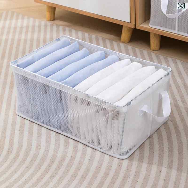 収納ボックス 透明 PVC 折りたたみ 持ち手付き 大型 シンプル 蓋なし クローゼット 引き出し 衣類 ズボン 靴 下着 靴下 セーター 雑誌 文具 スマホ 化粧品 おもちゃ 雑貨 整理