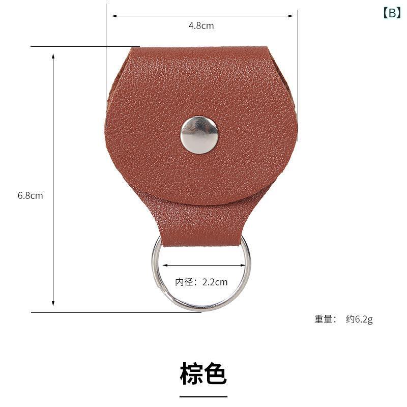 pure blissのピックケース PUレザー キーホルダー ピック入れ ピックバッグ 収納ケース ギター用 アクセサリー チャーム 小物入れ｜アングル3
