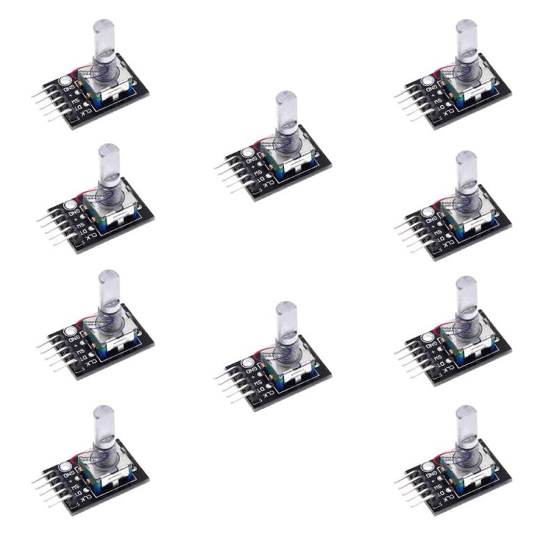 10PCS Rotary Encoder Module KY-040 360 Degrees Sensor Switch Board