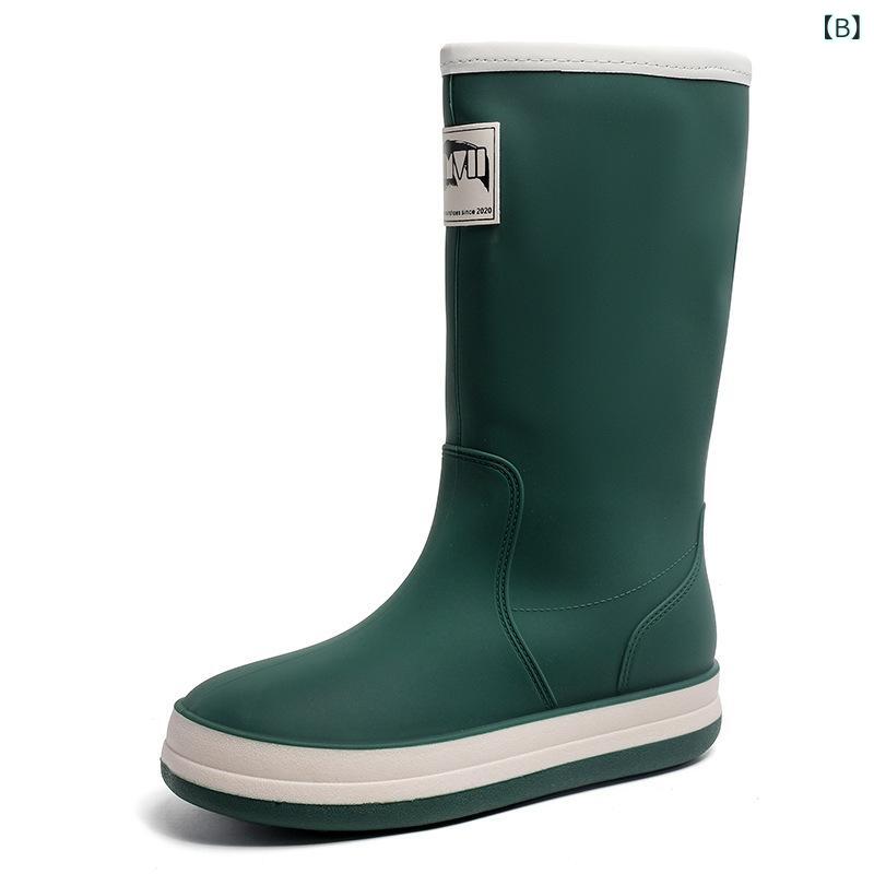Zapatos de lluvia Hombres y Hombres Combinados Longo Resistente a la Agua Zapatos de lluvia con código de vestir Limpieza ligera Zapatos de sol durante toda la temporada Caminar a la escuela — vista 3