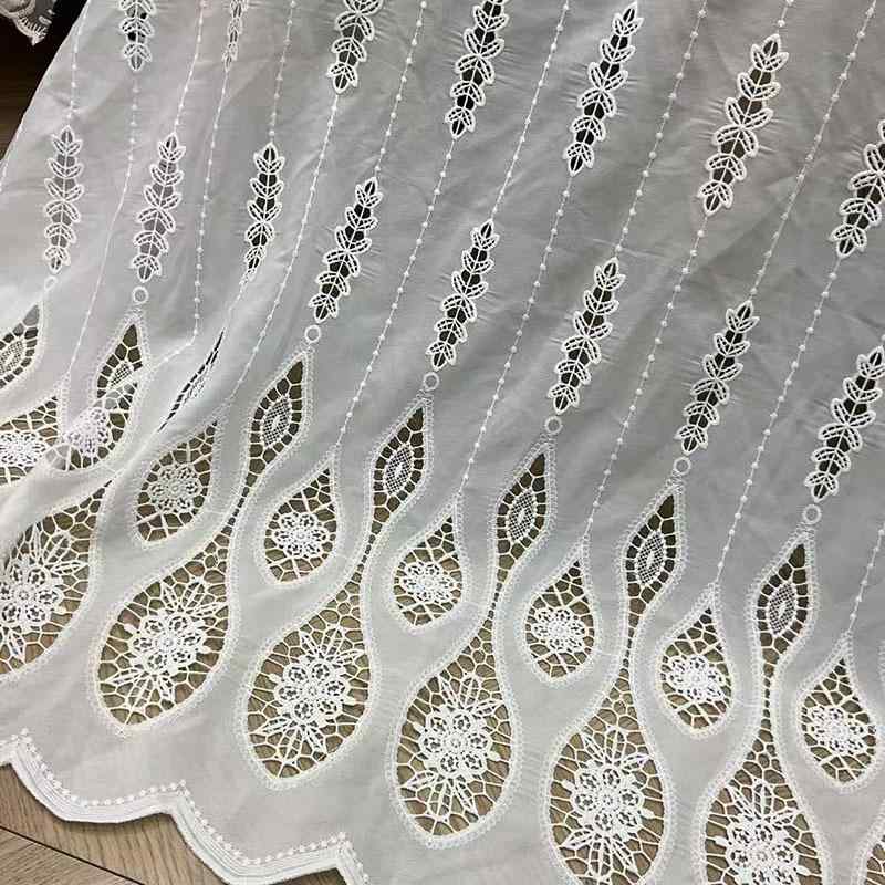 生地 レディース 春夏 刺繍 レース コットン 花柄 チュール レトロ ハンドメイド 資材 DIY