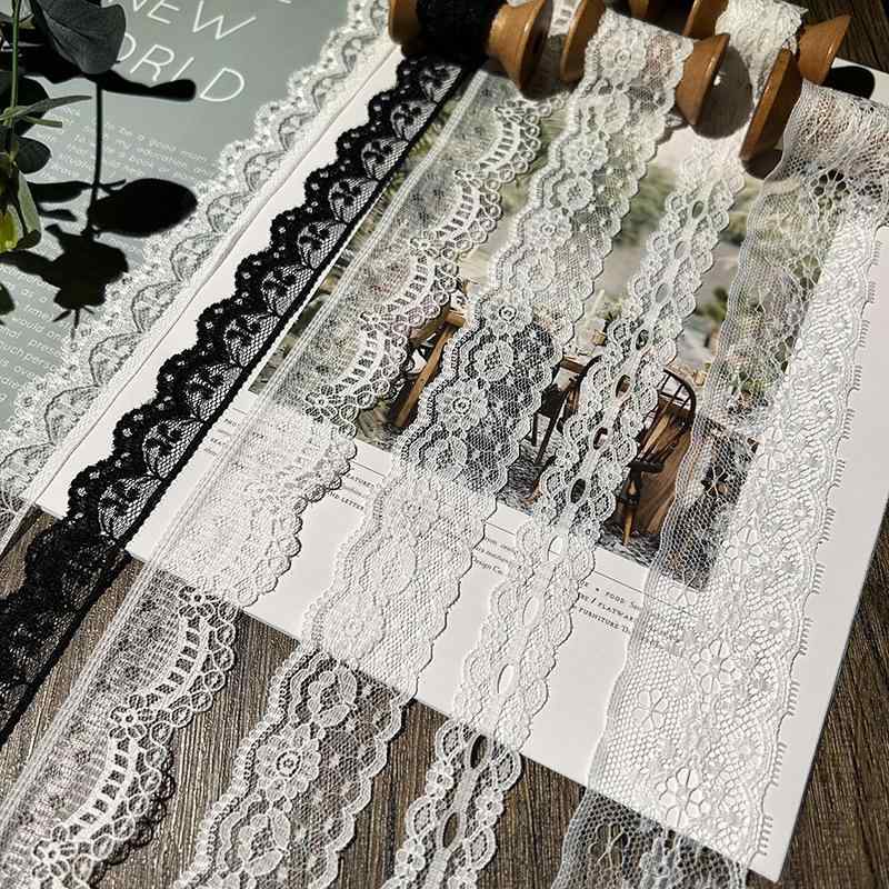 手芸レース リボン ポリエステル 北欧風 フレンチスタイル DIY ハンドメイド 手作り 資材 服飾衣装 袖口用 カーテン レースブレード アクセサリーパーツ