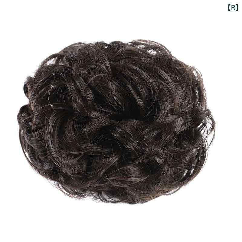 pure blissのウィッグ レディース お団子 ヘアクリップ シュシュ 部分ウィッグ ポニーテール ポンパドール 付け毛 ボリュームアップ 簡単装着 耐熱繊維｜アングル2