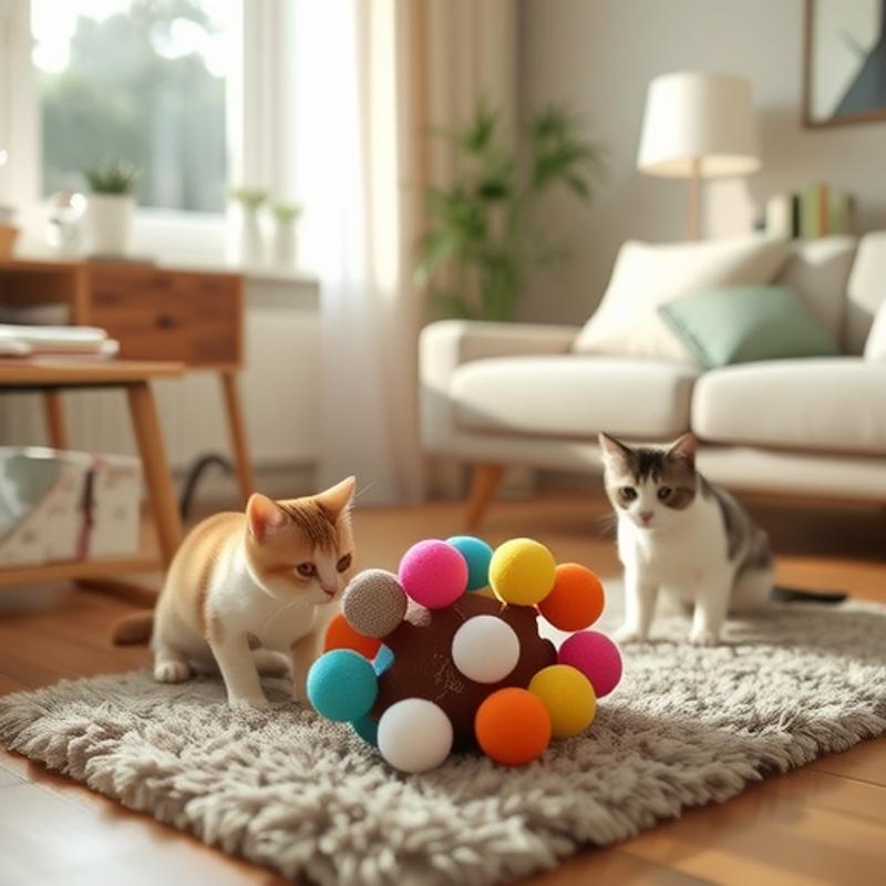 猫おもちゃ 猫 ペット 逗猫棒 自治玩具 毛玉付き チュール素材 木の棒 かわいい 鈴付き 運動不足解消 ストレス解消
