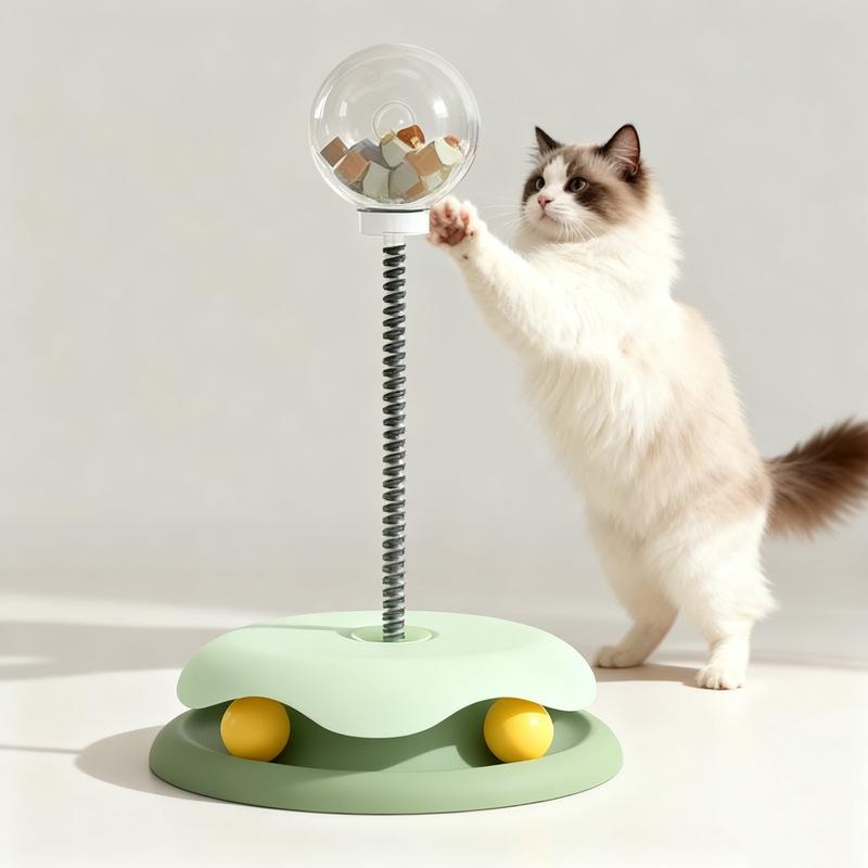 ・カテゴリ: 逗猫棒・主な素材: PP・重量: 約180g・カラー展開: ブルー、グリーン、イエロー・仕様: 紙箱入り、22*10*22cm・追加機能: 相互作用性・使用シーン: 室内