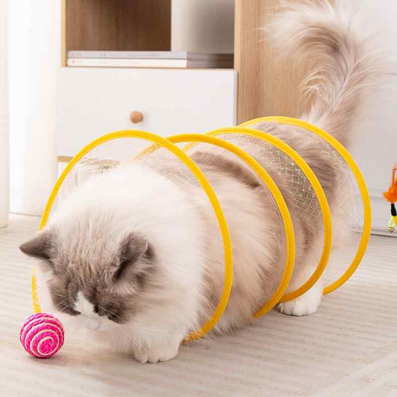 猫おもちゃ 猫用 トンネル 猫じゃらし ロングタイプ 自熱 羽根 ネズミ 運動不足解消 ストレス解消 子猫 ペット用品