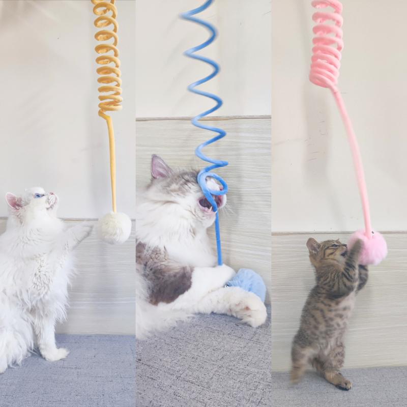 ・カテゴリ: 逗猫棒、ペット玩具・主な素材: ぬいぐるみ・重量: 38g・カラー展開: ピンクスプリングベルフェザーボール、イエロースプリングラビットファーボール、ピンクグラデーションスプリングラビットファーボール、グリーングラデーションスプリングラビットファーボール、パープルグラデーションスプリングラビットファーボール・仕様: 2m延長改良版