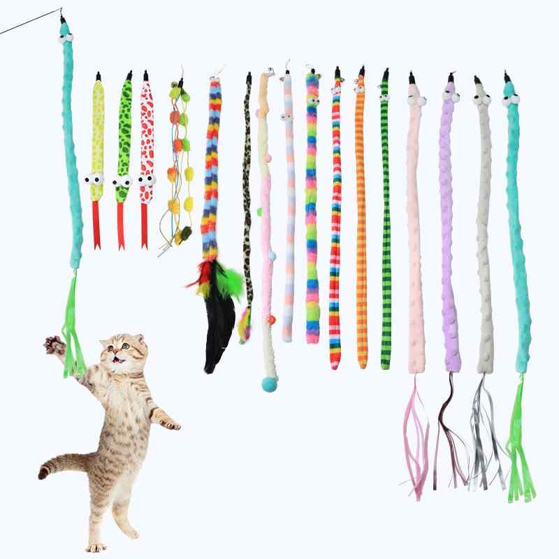 猫おもちゃ ペット用品 猫用おもちゃ ぬいぐるみ 蛇 虫 フリンジ付き 運動不足解消 ストレス解消 鈴付き 一人遊び かわいい 付け替え用