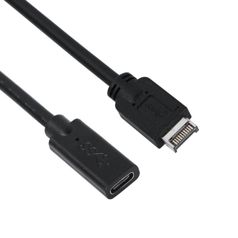 USB3.1フロントパネル延長ケーブル,Type E男性からType C女性アダプターケーブル-0.3M 1FT purebliss-10500410 pure bliss パッケージ画像