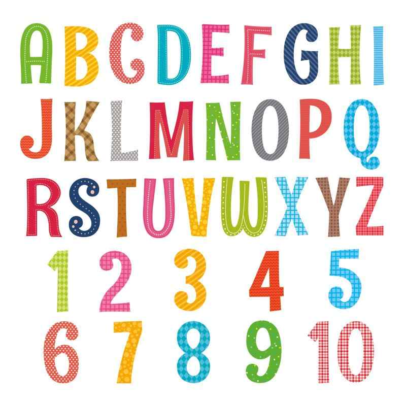ウォール ベット 数字 大文字 A～Z 1～10 壁面装飾 剥がして貼るだけ 幼稚園 保育園 教室 プレイルーム 学習スペース 壁 ドア 家具 収納 ガラス・A～Zの大文字と1～10の数字を色や柄の異なるカラフルなデザインで表現し、文字や数字が大きく見やすいウォール・幼稚園、保育園、教室、プレイルーム、学習スペースなどの壁面装飾や基礎学習のきっかけづくり、部屋の壁面の装飾に使用可能・接着や特別な工具は不要で、台紙から剥がして貼るだけで使用可能・各パーツを自由に配置でき、全体のバランスを確認しながら剥がして貼り直しや位置の調整が可能・対応する貼付面：清潔で乾いた滑らかな壁、ドア、家具、収納、ガラスなど・注意点：凹凸の大きな面、ざらついた面、湿った面への施工は避けること・セット内容：ウォール9枚入り・サイズ：シート1枚あたり約W28.7×H20.3cm、完成サイズ約W90.5×H77.7cm（各パーツの配置や間隔によって実際の仕上がりサイズは多少異なる）
