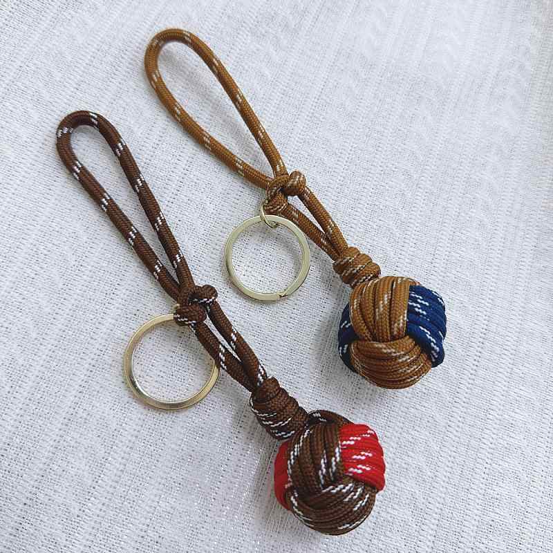 バッグチャーム レディース ハンドメイド ツートンカラー ミニボール 手編み かわ...