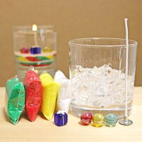 自分で作る！キャンドル6点セットA04(グラス、芯、カラーサンド×4色(ホワイト、イエロー、レッド、グリーン)、クリアジェル、ガラス細工、ビー玉)キャンドル蝋燭ろうそくロウソク自由研究工作プレゼントオリジナル手作り材料キット