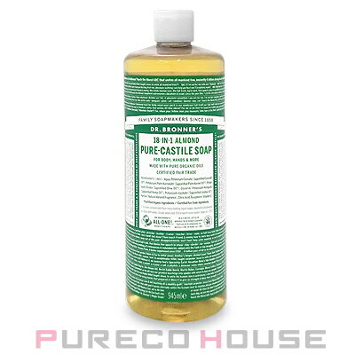 ドクターブロナー(Dr.Bronner's) マジックソープ アーモンド 945ml（グリーン）(レフィル)【メール便は使えません】のサムネイル