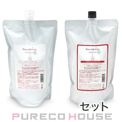 ニューウェイジャパン ナノアミノ シャンプー RS 1000ml レフィル + トリートメント RS 1000g レフィル 【セット】【メール便は使えません】