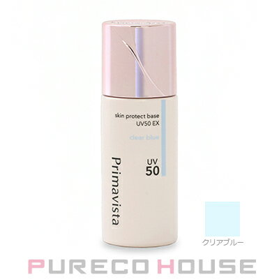 皮脂テカリからも乾燥感からも守りぬいて、崩さない♪暑い場面ではテカリから、ドライな場面では乾燥感から肌を守ってくれるUV化粧下地。薄く緻密な塗膜のため、毛穴や肌悩みを自然にカバーしてトーンアップします。SPF50・PA+++無香料・ウォータープルーフ【使用方法】ご使用前にカチカチと音がするまでよく振ってからお使いください。音がしてから5〜6回振るのが目安です。本体裏面の使用量を目安に、直径1.2cmほど取り出す。額、ほお、鼻、あごにのせてのばす。ほおは大きく全体に円を描くように広げたあと、真横にのばし、口もとは下からほおの上に向かって塗る。Tゾーンや小鼻など、特にテカリが気になる部分には重ね塗りをする。●色番：#クリアブルー黄み・赤みをカバーし、明るくクリアな肌印象に●内容量：25mlメーカー：花王ソフィーナ プリマヴィスタ原産国：日本広告文責:株式会社 プレコハウス086-241-3800区分:化粧品【メール便可】花王ソフィーナ プリマヴィスタ スキンプロテクトベース 皮脂くずれ防止 UV50 EX (化粧下地) SPF50・PA+++ 25ml #クリアブルー
