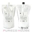 髪にドラマを。 つるりんちょ。 熱処理メニュー用シャンプー 1000ml + トリートメント 1000g レフィル 【セット】【メール便は使えません】(4)
