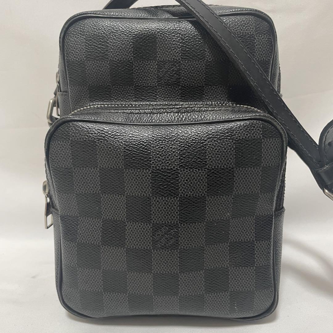 LOUISVUITTON ルイヴィトン ダミエグラフィットNM レム N41446 ショルダーバッグ LV