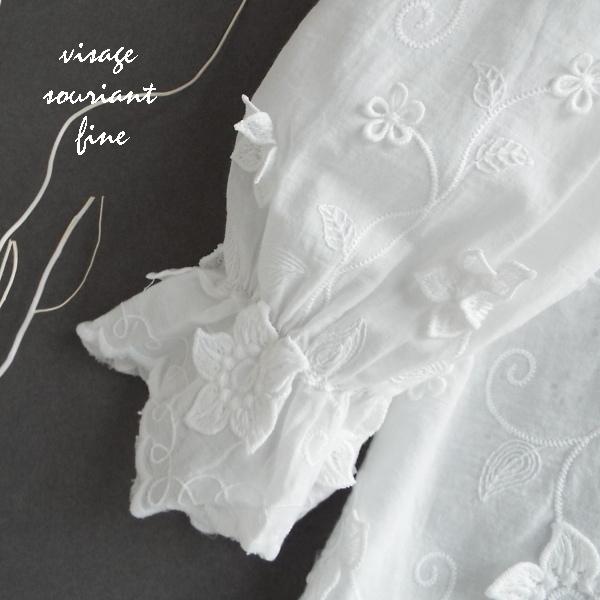 トップス ブラウス お花 刺繍 ゆったり レーストップス チュニック シャツ きれいめ レディース 40代 50代 ゆったり s3069