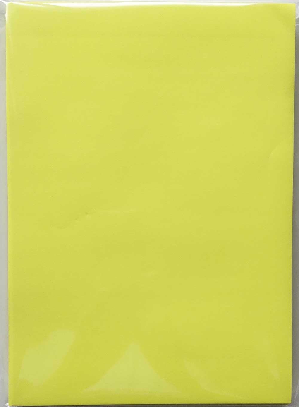 カラーペーパー 黄色 きいろ A4 5枚