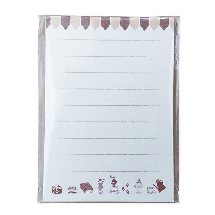 メッセージカード 喫茶店 イラスト