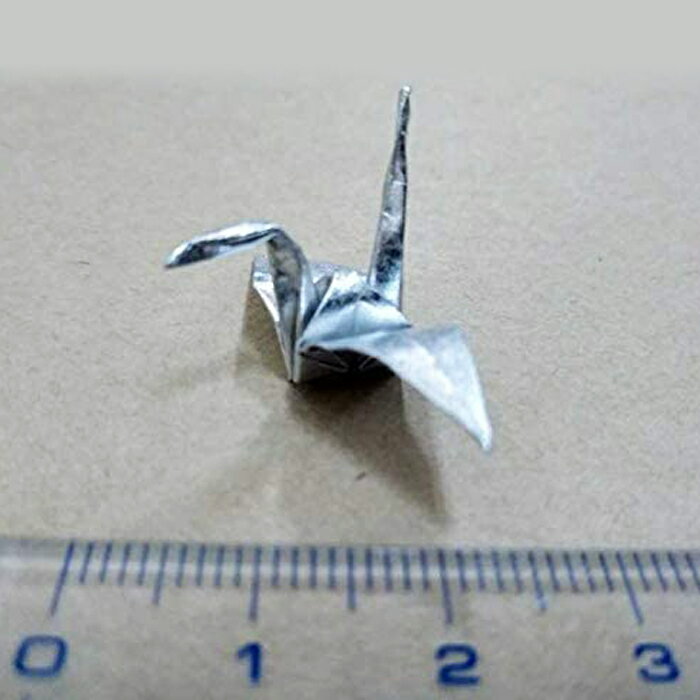 千羽鶴 折り紙 銀紙シルバー 4cm角 1000枚入 2