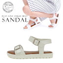 サンダル/サンダル 歩きやすい レディース靴 靴 フラットサンダル 白 大きいサイズ L LL ホワイト セール