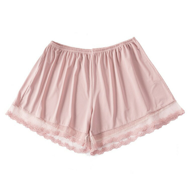 ピュアプラスのペチパンツ ショートパンツ レース 少女 外用OK インナーパンツ レギンス ショートレギンス 学生 可愛い 3分丈パンツ 透け防止 スパッツ アンダーウェア ブライダルインナー ドレスインナー ルームウェア パジャマ 黒 灰色 肌色｜アングル2