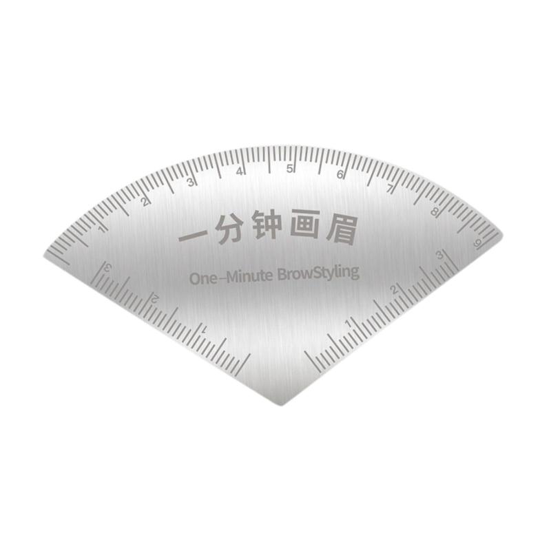 眉毛デザイン定規 ポータブル 軽量 ステンレス製 眉毛用品