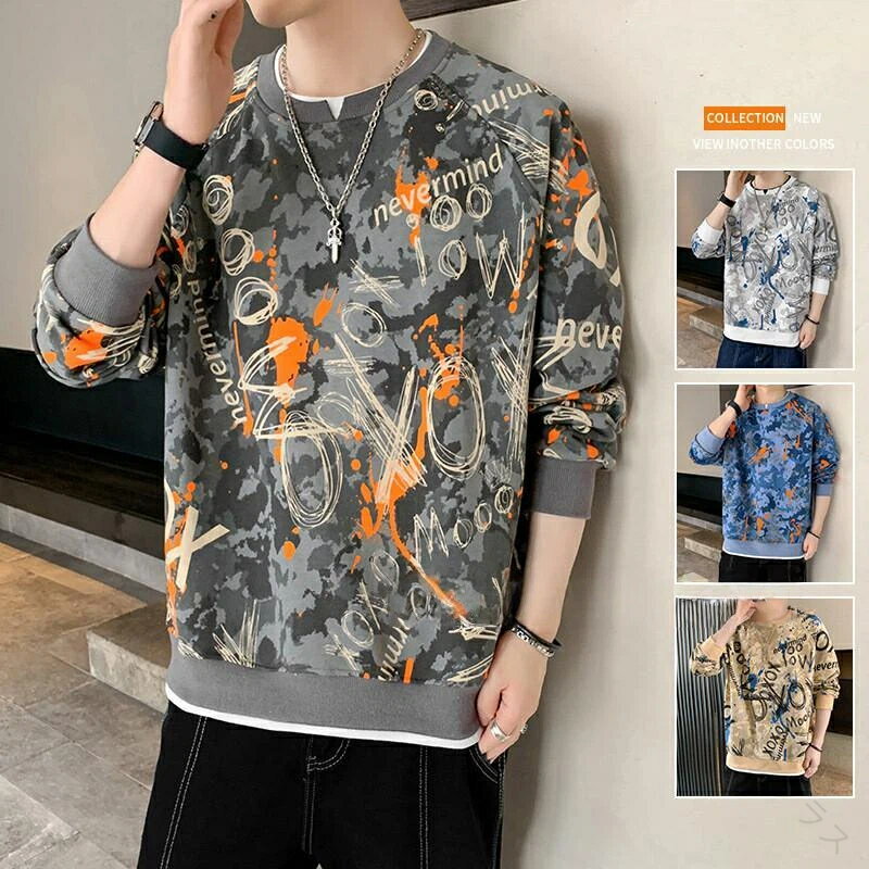 乐天商城 - スウェットシャツ トレーナー メンズ タイダイ染め 長袖 プルオーバー 春服 お兄系 トップス ロンT カジュアル トップス メンズ スウェット トレーナー 長袖 プルオーバー 春服 カジュア
