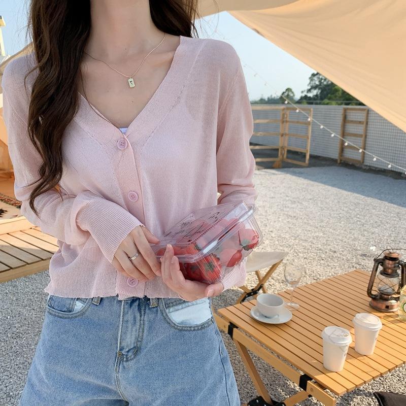 Rakuten - カーディガン 夏新作 UVカット サマーニット 長袖 ゆったり 紫外線対策 冷房対策 薄手 カーデ ひんやり 涼 スーパーSALE10%割引 サマーセーター 夏用ニット 紫外線カット 薄手カーデ 冷感