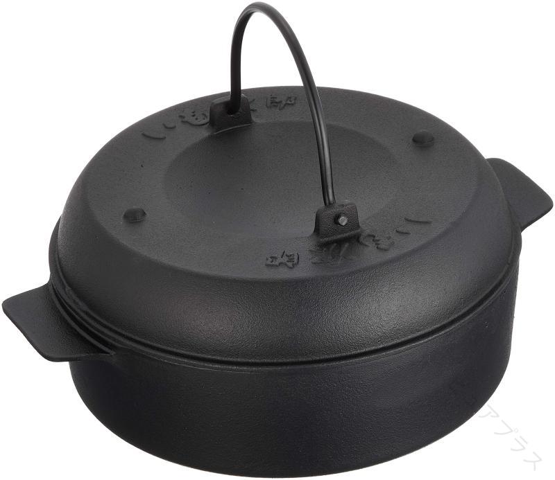 石焼鍋 IH対応 さつまいも 焼き芋 ブラック 池永鉄工 料理器具 キッチン用品 家庭用 直火対応 電気調理器 ほくほく 低温調理 簡単調理 美味しい 焼き芋器 便利 料理グッズ ギフトおすす pureplus-10039596 ピュアプラス パッケージ画像