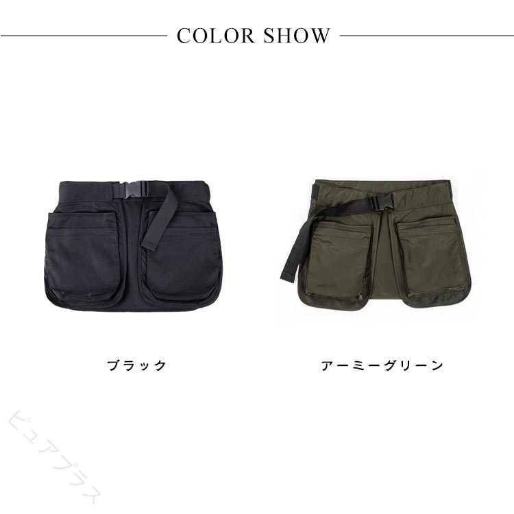 ショートエプロン 前掛け 腰巻き ポケット多 ギャルソンエプロン カフェエプロン ...