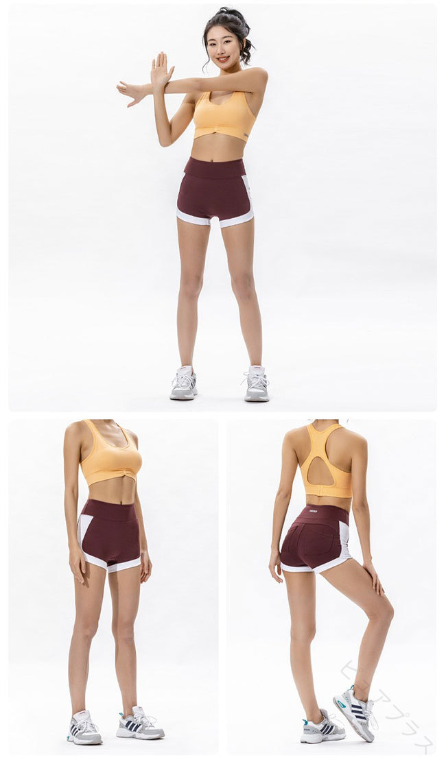 ヨガパンツ レディース ショートパンツ ショート丈 ショートレギンス ヨガレギンス...